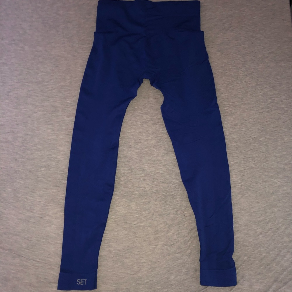 SET active blue leggings size S/M